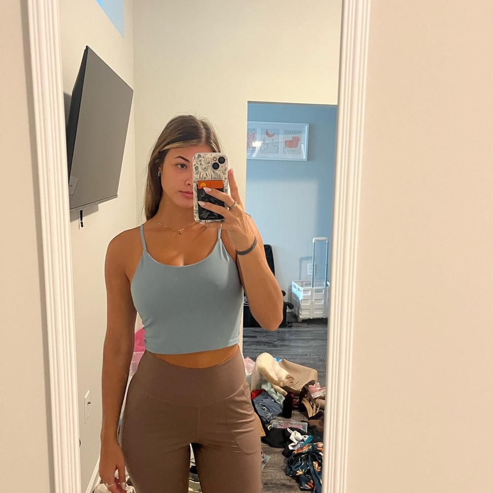 Amazon blue workout tank top